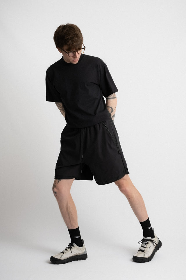 meanswhile Japan SS24 men's collection Tech Commuter Shorts Off Black Calculus online shop Canada