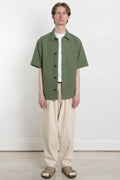 Universal Works SS24 Men's Collection Tech Overshirt Pike Waffle Birch Calculus Victoria BC Canada