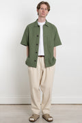 Universal Works SS24 Men's Collection Tech Overshirt Pike Waffle Birch Calculus Victoria BC Canada