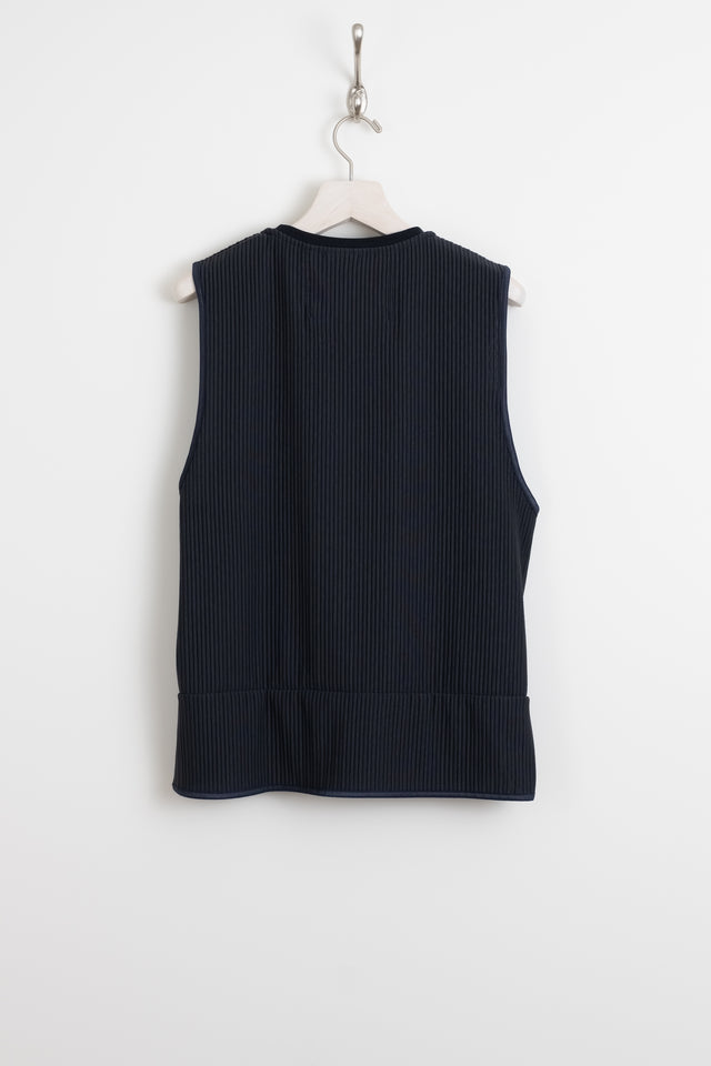 meanswhile Japan SS24 men's collection uneven fabric conditioning vest navy Calculus online shop Canada