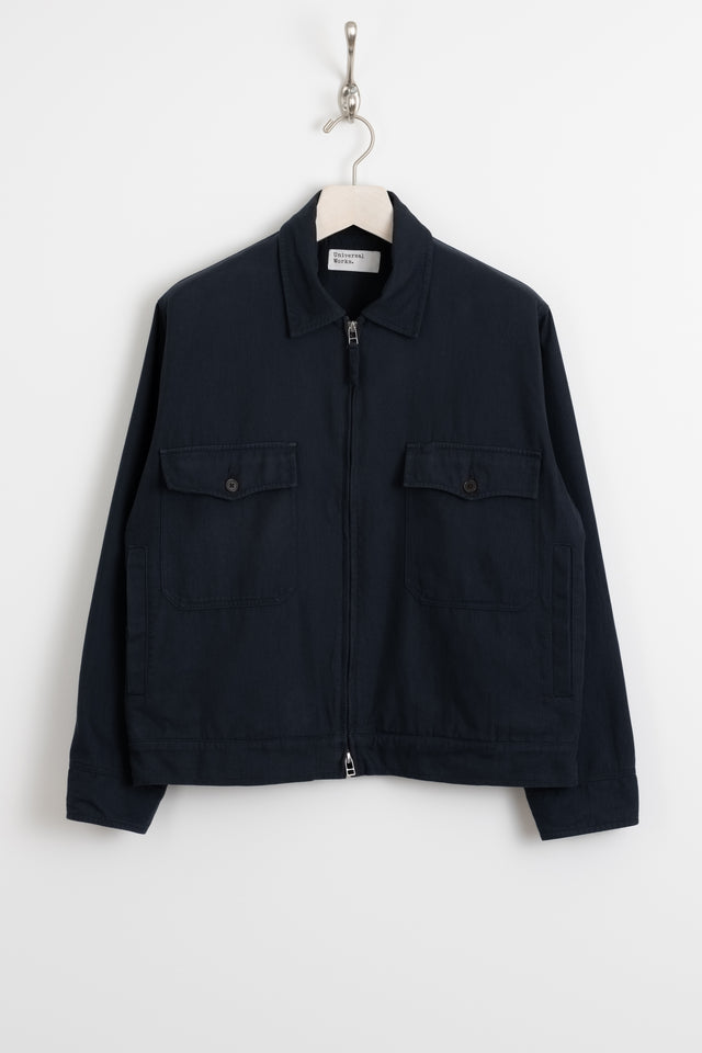 Universal Works, E130 Jacket Cotny Serge Navy, Size M Perfect Circle Men's Seasonal & Consignment Fashion Shop