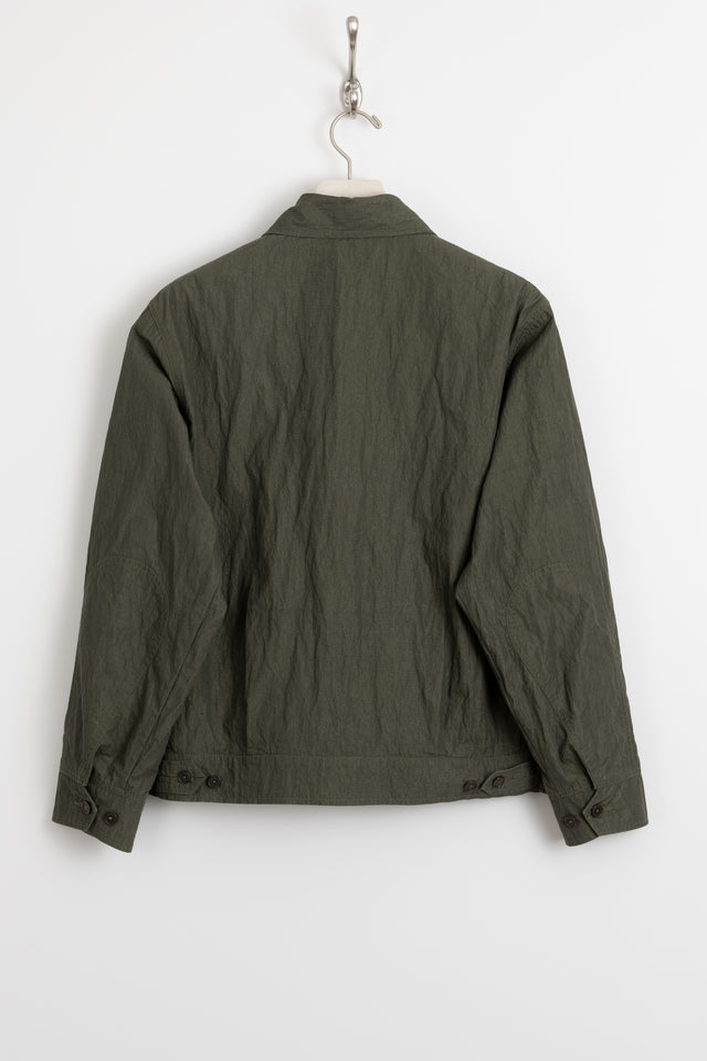 Universal Works, E130 Jacket Olive Cross Dyed Chambray, Size M Perfect Circle Men's Seasonal & Consignment Fashion Shop