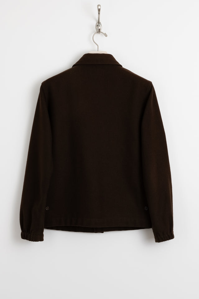 Universal Works, Melton Wool Strummer Jacket Chocolate, Size M Perfect Circle Men's Seasonal & Consignment Fashion Shop