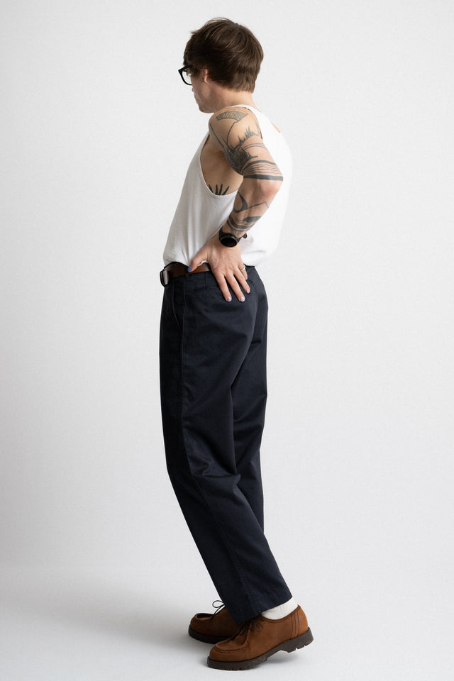 nanamica Japan FW24 men's collection Wide Chino Pants Navy Perfect Circle men's seasonal & consignment fashion shop