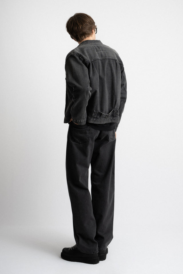 orSlow Japan FW24 men's collection WWII Type 1 Black Denim Jacket Stone Wash Perfect Circle men's seasonal & consignment fashion shop