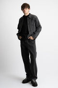 orSlow Japan FW24 men's collection WWII Type 1 Black Denim Jacket Stone Wash Perfect Circle men's seasonal & consignment fashion shop