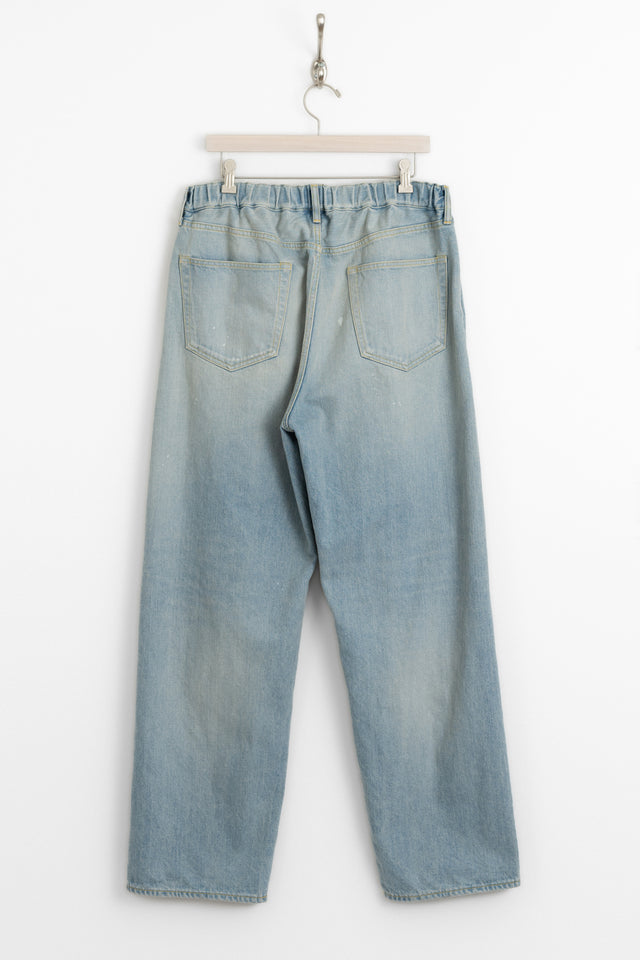 Yoko Sakamoto, Five Pocket Easy Pants Light Indigo, Size L perfect circle men's seasonal and consignment online fashion shop