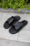 Yoko Sakamoto, Leather Footbed Sandals, Size 27.5