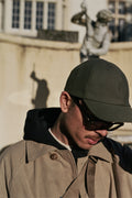 Found Feather Japan 6 Panel Baseball Hat Reverse Cotton Sateen Olive Calculus Victoria BC Canada