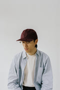 Found Feather FW21 Japan 6 Panel Baseball Cap Wine Corduroy Calculus Victoria BC Canada