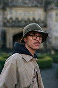 Found Feather Japan US Navy Hat British Melton Wool Olive Calculus Victoria BC Canada